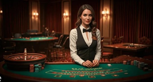 antiktoto login live casino dealer table viewed on mobile phone